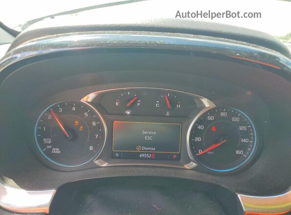 1GNERHKW3LJ318146 2020 CHEVROLET TRAVERSE Gray Սարքավորումների վահանակի տեսք