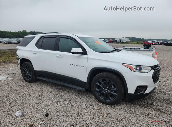 1GNERJKW2MJ117136 2021 CHEVROLET TRAVERSE Белый Передняя правая четверть