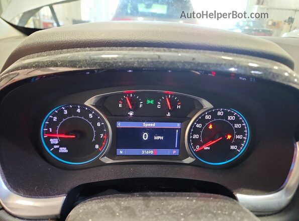 1GNEVGKW0MJ102231 2021 CHEVROLET TRAVERSE Gray Instrument cluster view