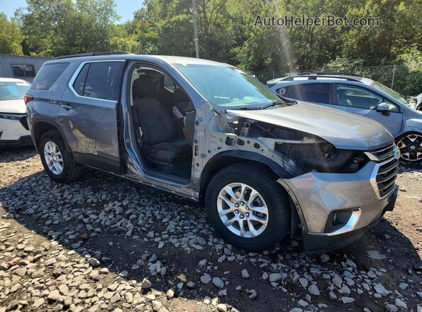 1GNEVGKW2MJ110685 2021 CHEVROLET TRAVERSE Gray Delantero derecho