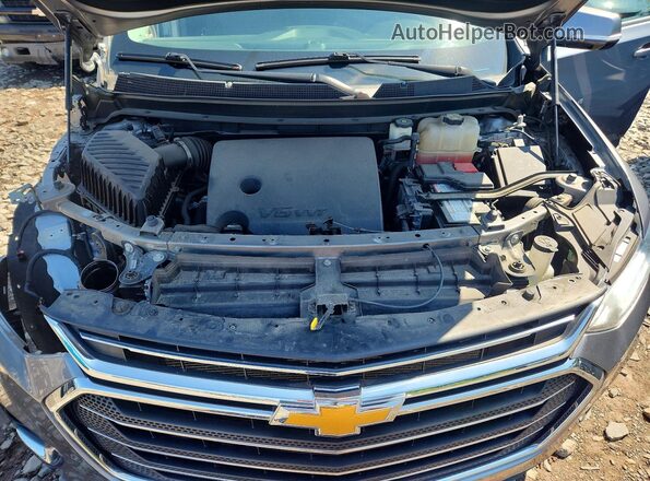 1GNEVGKW2MJ110685 2021 CHEVROLET TRAVERSE Gray Vista del compartimento del motor