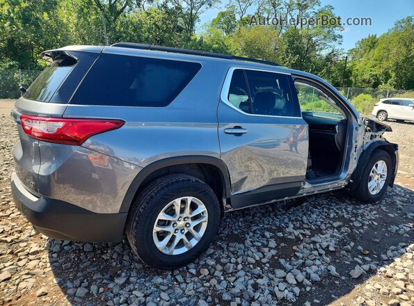 1GNEVGKW2MJ110685 2021 CHEVROLET TRAVERSE Gray Trasero derecho
