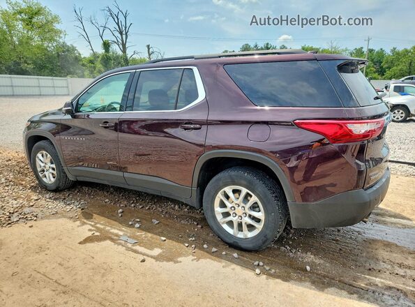 1GNEVGKW9KJ217634 2019 CHEVROLET TRAVERSE Burgundy Rear left