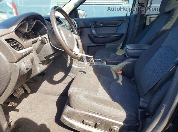 1GNKVGKD2HJ295991 2017 CHEVROLET TRAVERSE Black Вид салону спереду