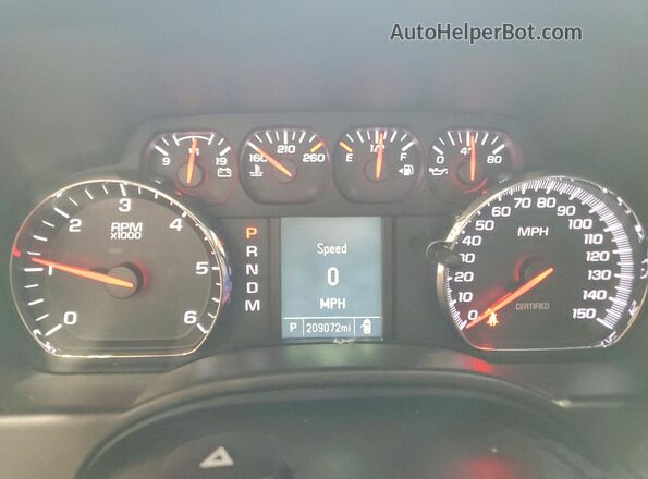 1GNLCDEC8GR406989 2016 CHEVROLET TAHOE Black Vista del cuadro de instrumentos