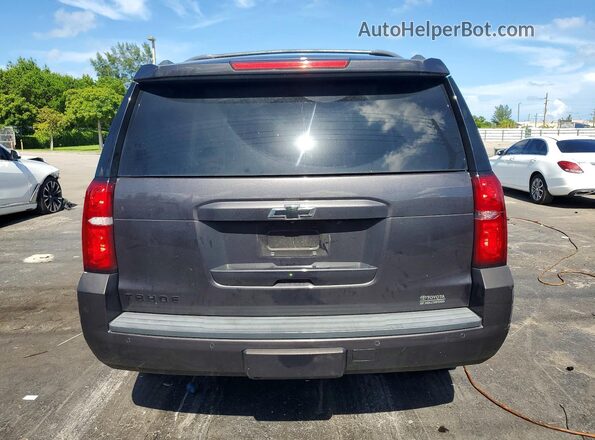 1GNSCBKC0JR203834 2018 CHEVROLET TAHOE Угольный Вид сзади