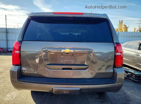 1GNSCBKC4GR312385 2016 CHEVROLET TAHOE Brown Rear view