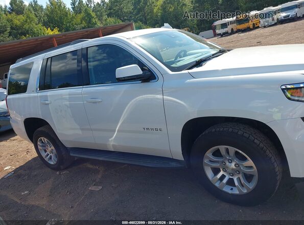 1GNSCBKC4LR170629 2020 CHEVROLET TAHOE White ხელსაწყოთა პანელის ხედი