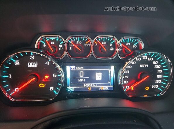 1GNSCBKC5HR121186 2017 CHEVROLET TAHOE Черный Вид щитка приборов