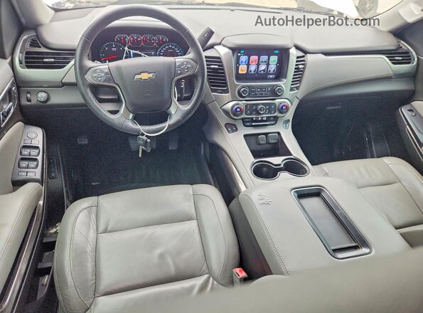 1GNSCBKC7HR208815 2017 CHEVROLET TAHOE Silver Առջևի վահանակի տեսք