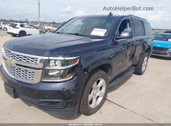 1GNSCBKC8HR185769 2017 CHEVROLET TAHOE Dark Blue Передня ліва чверть