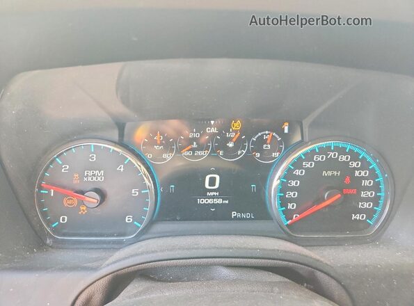1GNSCHKC4HR336156 2017 CHEVROLET SUBURBAN Красный Вид щитка приборов