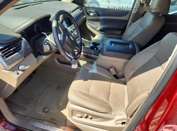 1GNSCHKC4HR336156 2017 CHEVROLET SUBURBAN Красный Вид салона спереди