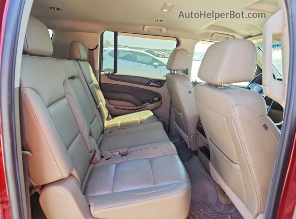 1GNSCHKC4HR336156 2017 CHEVROLET SUBURBAN Красный Вид задней части салона