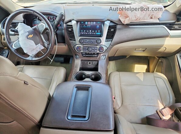 1GNSCHKC7JR257229 2018 CHEVROLET SUBURBAN Gray Вид панелі приладів