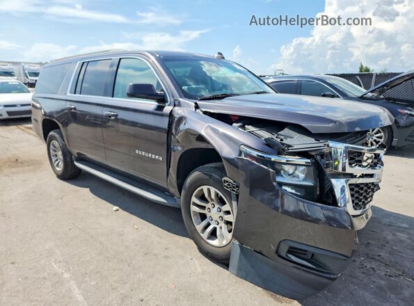 1GNSCHKC7JR257229 2018 CHEVROLET SUBURBAN Gray Передня права чверть