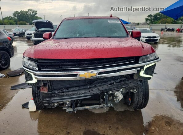 1GNSCNKD9NR306086 2022 CHEVROLET TAHOE Burgundy Դիմացի տեսք