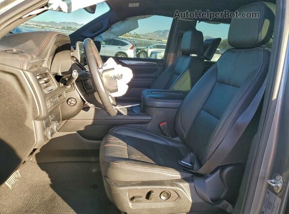 1GNSCRKT7MR463712 2021 CHEVROLET TAHOE Gray წინა სალონის ხედი