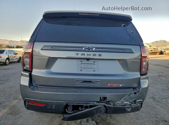 1GNSCRKT7MR463712 2021 CHEVROLET TAHOE Gray უკანა ხედი