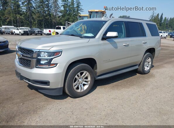 1GNSKAEC8HR313713 2017 CHEVROLET TAHOE Золотой Передняя левая четверть