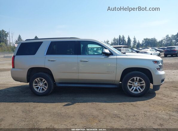 1GNSKAEC8HR313713 2017 CHEVROLET TAHOE Золотой Вид задней части салона