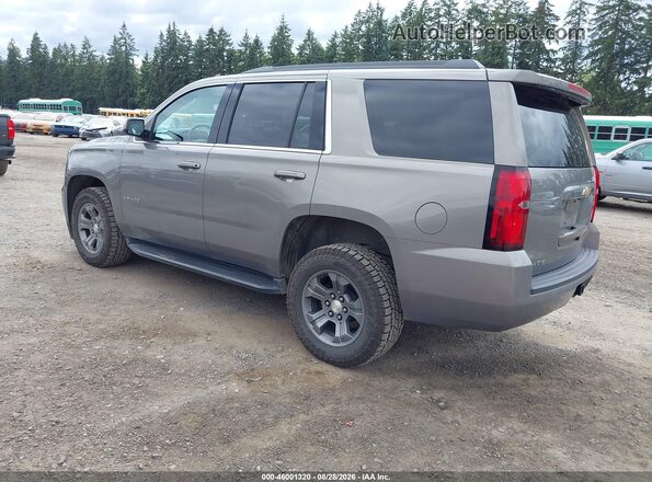 1GNSKAEC8JR336978 2018 CHEVROLET TAHOE Pewter Trasero izquierdo