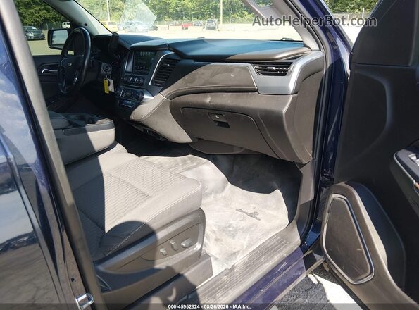 1GNSKAEC9JR338593 2018 CHEVROLET TAHOE Синий Вид салона спереди