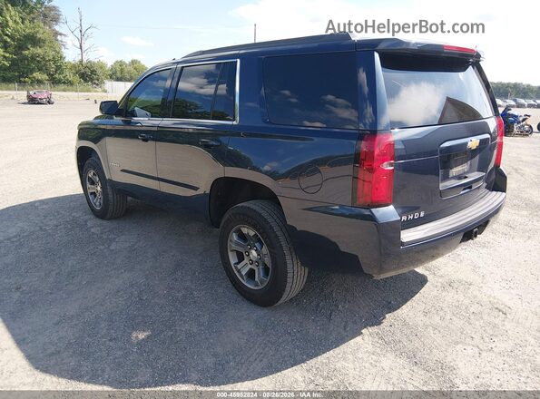 1GNSKAEC9JR338593 2018 CHEVROLET TAHOE Синий Задняя левая четверть