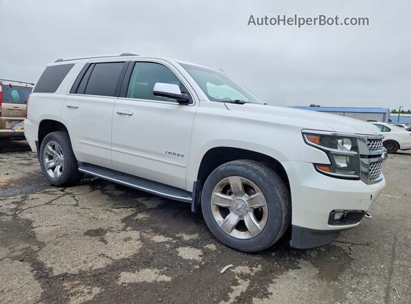 1GNSKCKC3HR213826 2017 CHEVROLET TAHOE Белый Передняя правая четверть