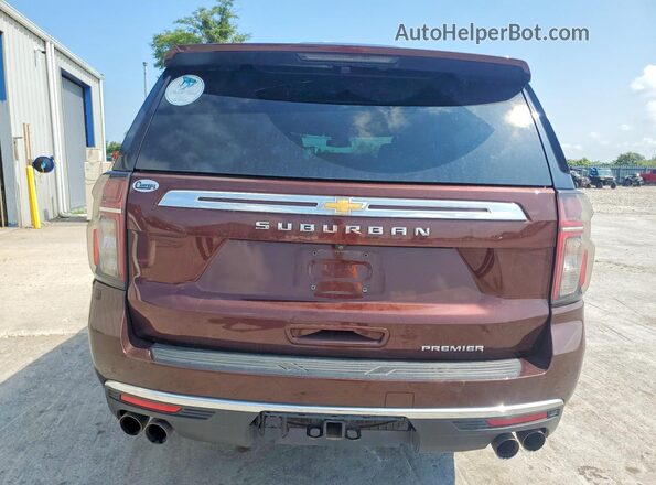 1GNSKFKD1PR111160 2023 CHEVROLET SUBURBAN Burgundy Vista trasera