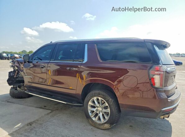 1GNSKFKD1PR111160 2023 CHEVROLET SUBURBAN Burgundy Trasero izquierdo