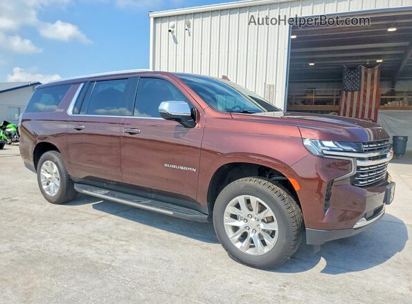 1GNSKFKD1PR111160 2023 CHEVROLET SUBURBAN Burgundy Delantero derecho