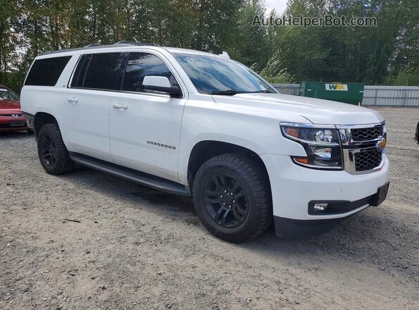 1GNSKHKC5GR389255 2016 CHEVROLET SUBURBAN Белый Передняя правая четверть