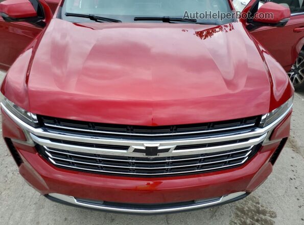 1GNSKNKD2PR155095 2023 CHEVROLET TAHOE Red ძრავის განყოფილების ხედი