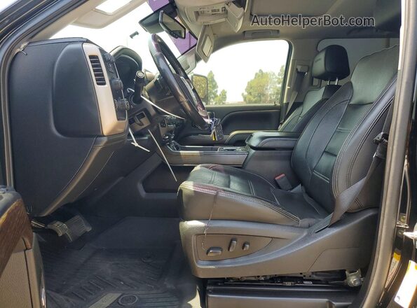 1GT12SEY7KF168548 2019 GMC SIERRA Black Widok wnętrza z przodu