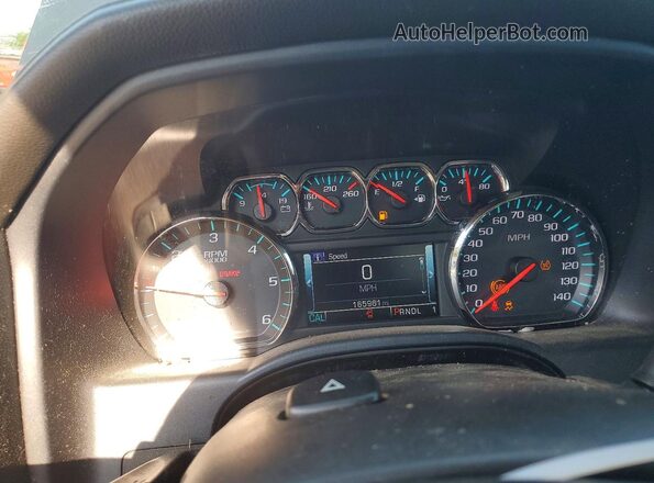 1GT22TEG6JZ219701 2018 GMC SIERRA Black Вид щитка приладів