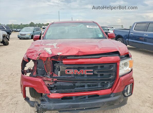 1GTG5CENXM1147836 2021 GMC CANYON Красный Вид спереди