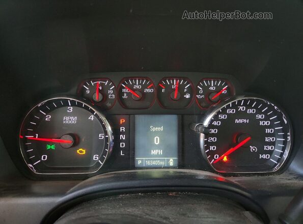 1GTN1LEH2JZ308433 2018 GMC SIERRA White Вид щитка приладів