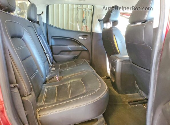 1GTP6EE18J1211390 2018 GMC CANYON Burgundy Rear seats view