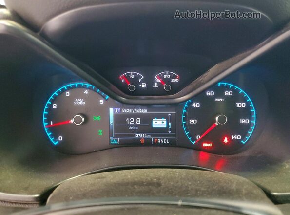 1GTP6EE18J1211390 2018 GMC CANYON Burgundy Instrument cluster view