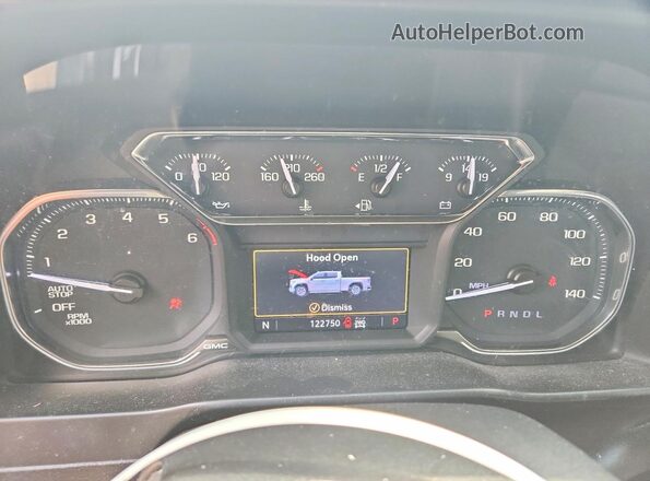 1GTP9EED8KZ129048 2019 GMC SIERRA Gray Instrument cluster view