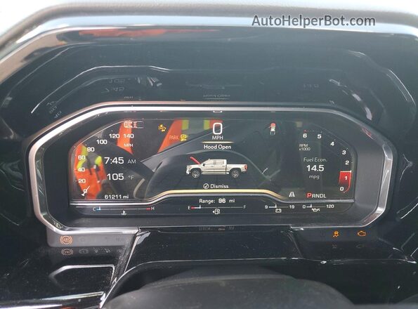 1GTPHBEK7RZ324942 2024 GMC SIERRA White Instrument cluster view