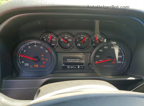 1GTR9AEF0KZ389687 2019 GMC SIERRA Gray Widok zestawu wskaźników