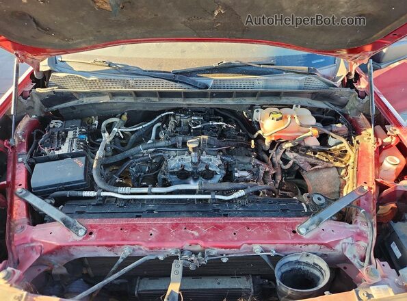 1GTR9CEK4KZ319487 2019 GMC SIERRA Red Rear interior view
