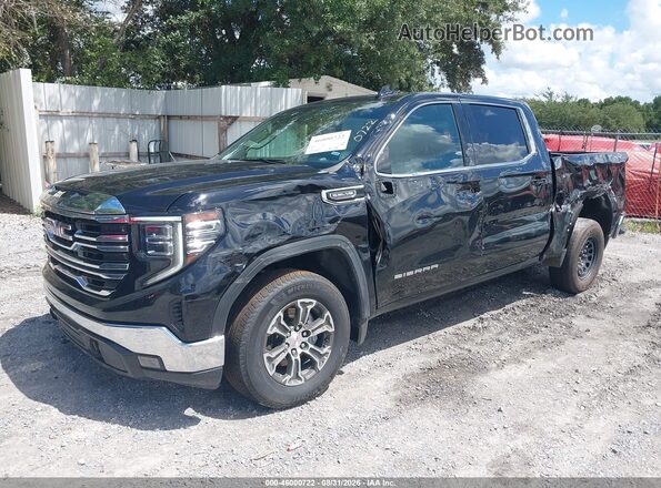 1GTUUDED1SZ309807 2025 GMC SIERRA Black Առջևի ձախ երեք քառորդ տեսարան