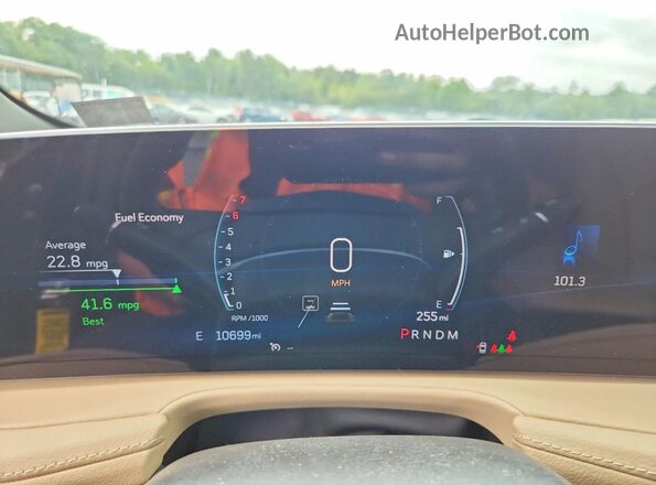 1GYFZCR4XRF227840 2024 CADILLAC XT4 Синий Вид щитка приборов