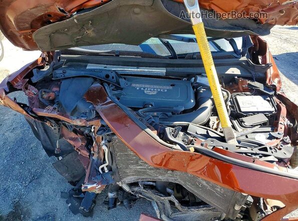 1GYFZDR45MF003793 2021 CADILLAC XT4 Orange ძრავის განყოფილების ხედი