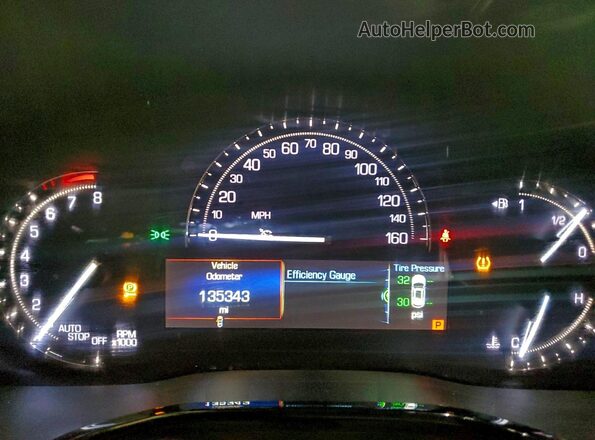 1GYKNBRS6HZ211019 2017 CADILLAC XT5 Black Вид щитка приладів