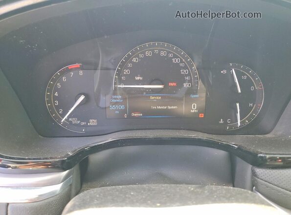 1GYKNCRS0KZ141529 2019 CADILLAC XT5 Red Widok zestawu wskaźników