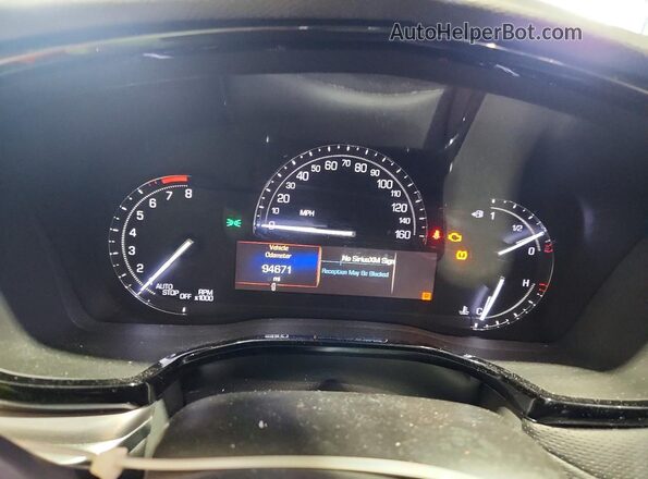 1GYKNDRS3HZ298034 2017 CADILLAC XT5 Black Սարքավորումների վահանակի տեսք
